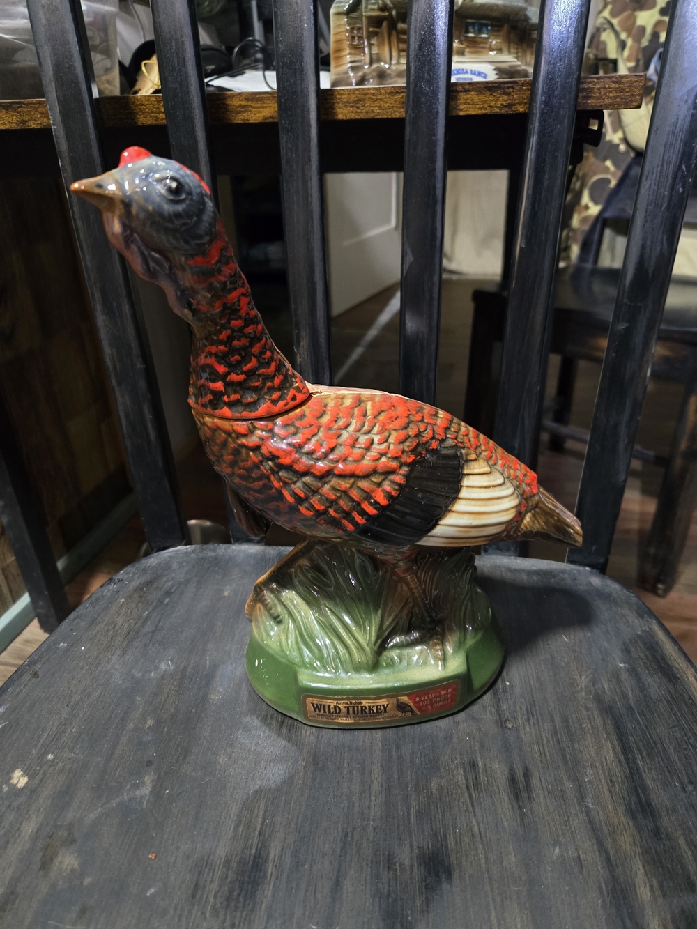 Vintage Austin Nichols 1971 Wild Turkey Whiskey Decanter Bottle